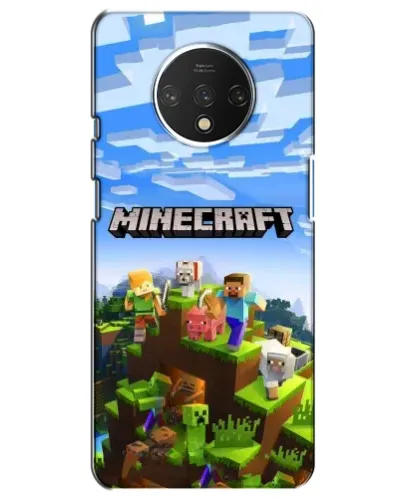 Чохол для OnePlus 7T з картинкою «Minecraft класичний світ»