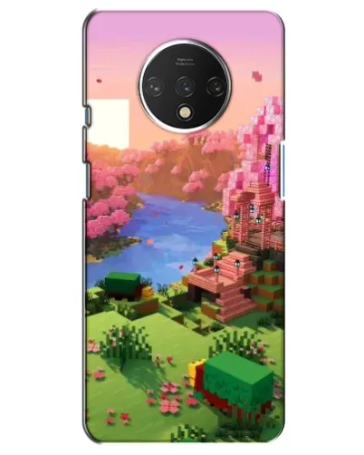 Чохол для OnePlus 7T з картинкою «Рожеве дерево Minecraft»