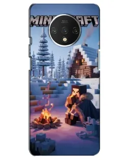 Чохол для OnePlus 7T з картинкою «Зимовий Minecraft»