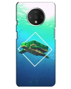 Чехол для OnePlus 7T с картинкой «Черепаха Minecraft»