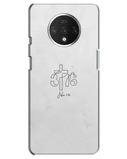 Чехол для OnePlus 7T с картинкой «Иоанна 3:16 Крест» Чехол для OnePlus 7T с картинкой «Иоанна 3:16 Крест»