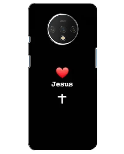 Чехол для OnePlus 7T с картинкой «Сердце - Jesus»