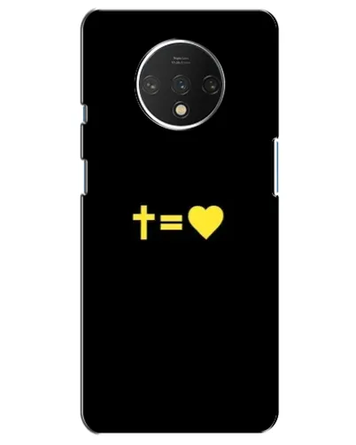 Чехол для OnePlus 7T с картинкой «Сердце и Крест»