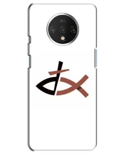 Чехол для OnePlus 7T с картинкой «Рыба и крест»