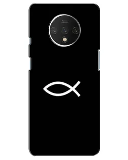 Чехол для OnePlus 7T с картинкой «Символ рыбы Jesus»