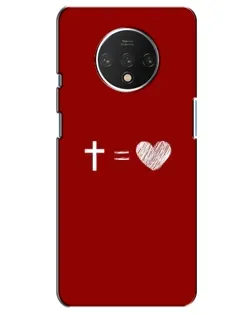 Чехол для OnePlus 7T с картинкой «Уравнение любви»