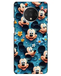 Чохол для OnePlus 7T з картинкою «Паттерн Міккі та Мінні»