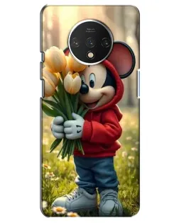 Чохол для OnePlus 7T з картинкою «Міккі з тюльпанами»