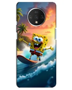 Чохол для OnePlus 7T з картинкою «Губка Боб серфінгіст»