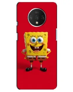 Чохол для OnePlus 7T з картинкою «Спанч Боб на червоному»