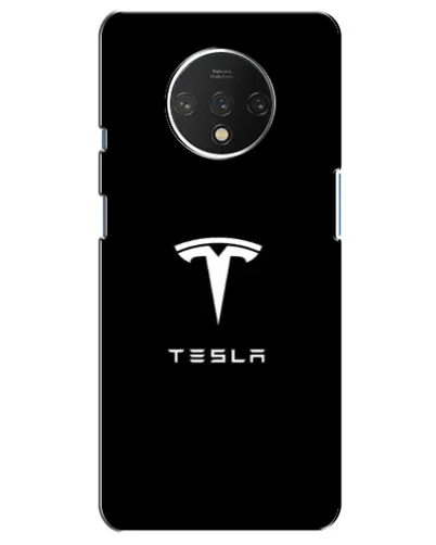 Чехол для OnePlus 7T с картинкой «Tesla White Logo»