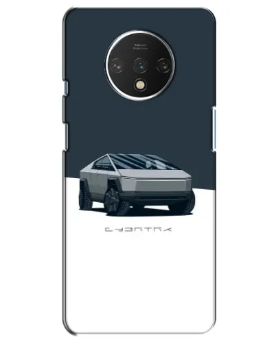 Чехол для OnePlus 7T с картинкой «Серебристый Cybertruck Tesla»