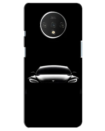 Чехол для OnePlus 7T с картинкой «Фары Tesla Night»