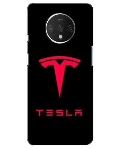 Чехол для OnePlus 7T с картинкой «Tesla Red Logo»