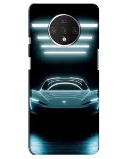 Чехол для OnePlus 7T с картинкой «Tesla в неоне»