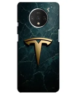 Чехол для OnePlus 7T с картинкой «Мраморная Tesla Gold»