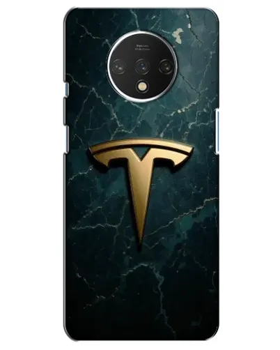 Чехол для OnePlus 7T с картинкой «Мраморная Tesla Gold»