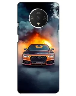Чохол для OnePlus 7T з картинкою «Audi у вогняному диму»