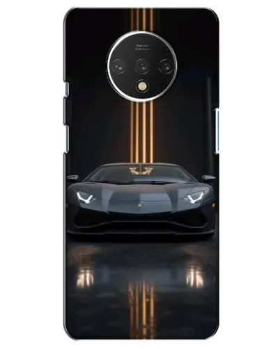 Чохол для OnePlus 7T з картинкою «Lamborghini золоті лінії»