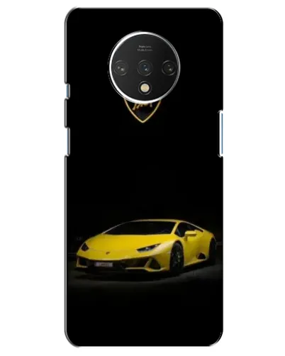 Чохол для OnePlus 7T з картинкою «Lamborghini жовтий акцент»