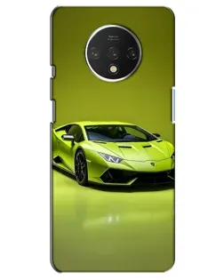 Чохол для OnePlus 7T з картинкою «Салатовий Lamborghini Huracan»