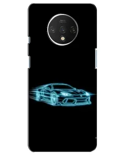 Чохол для OnePlus 7T з картинкою «Неоновий контур Lamborghini»