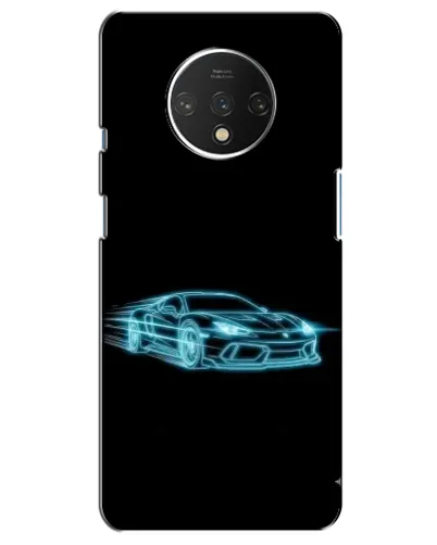 Чохол для OnePlus 7T з картинкою «Неоновий контур Lamborghini»
