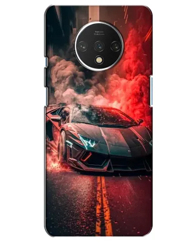 Чохол для OnePlus 7T з картинкою «Lamborghini червоний дим»