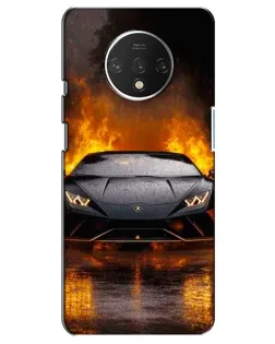 Чохол для OnePlus 7T з картинкою «Lamborghini у вогні»