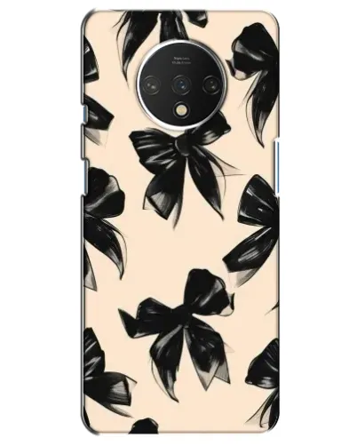 Чохол для OnePlus 7T з картинкою «Патерн чорні банти» Чохол для OnePlus 7T з картинкою «Патерн чорні банти»