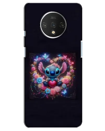 Чехол для OnePlus 7T с картинкой «Stitch в цветах» Чехол для OnePlus 7T с картинкой «Stitch в цветах»