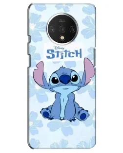 Чехол для OnePlus 7T с картинкой «Stitch среди цветов» Чехол для OnePlus 7T с картинкой «Stitch среди цветов»