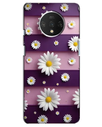Чохол для OnePlus 7T з картинкою «Ромашки на фіолетовому»