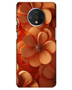 Чохол для OnePlus 7T з картинкою «Помаранчева макро квітка»