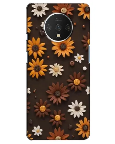 Чохол для OnePlus 7T з картинкою «Візерунок з маленьких соняшників»