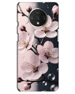 Чехол для OnePlus 7T с картинкой «Нежная сакура и капли»