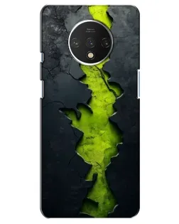 Чохол для OnePlus 7T з картинкою «Салатовий розлом скелі»