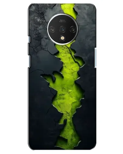 Чохол для OnePlus 7T з картинкою «Салатовий розлом скелі»