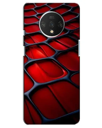 Чохол для OnePlus 7T з картинкою «Червона глянцева сітка»