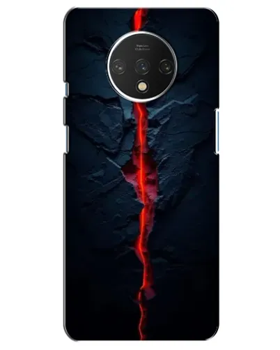 Чохол для OnePlus 7T з картинкою «Червона лавова тріщина»