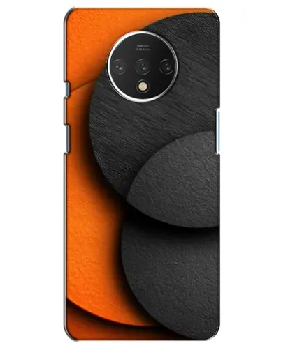 Чохол для OnePlus 7T з картинкою «Геометрія помаранчевих кіл»