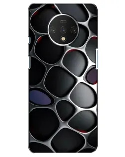 Чохол для OnePlus 7T з картинкою «Об'ємна темна решітка»