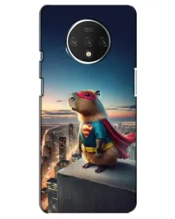Чехол для OnePlus 7T с картинкой «Капи-мен супергерой»