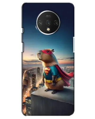 Чехол для OnePlus 7T с картинкой «Капи-мен супергерой»