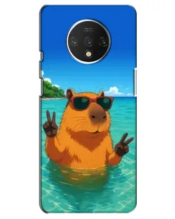 Чехол для OnePlus 7T с картинкой «Морская капибара»