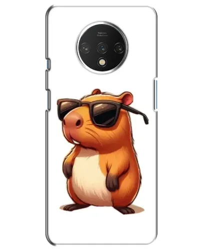 Чехол для OnePlus 7T с картинкой «Капибара в очках»