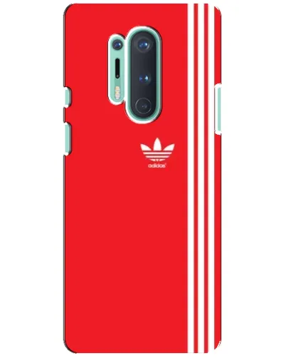 Чохол для OnePlus 8 Pro з картинкою «Червоний мінімалізм Adidas»
