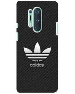 Чохол для OnePlus 8 Pro з картинкою «Adidas Карбонова текстура»