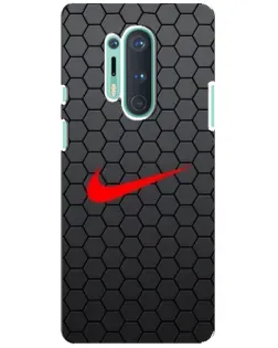 Чохол для OnePlus 8 Pro з картинкою «Nike — карбонова сітка»
