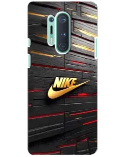 Чохол для OnePlus 8 Pro з картинкою «Золотий Nike на металі»